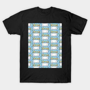 Cats eating donuts pattern T-Shirt